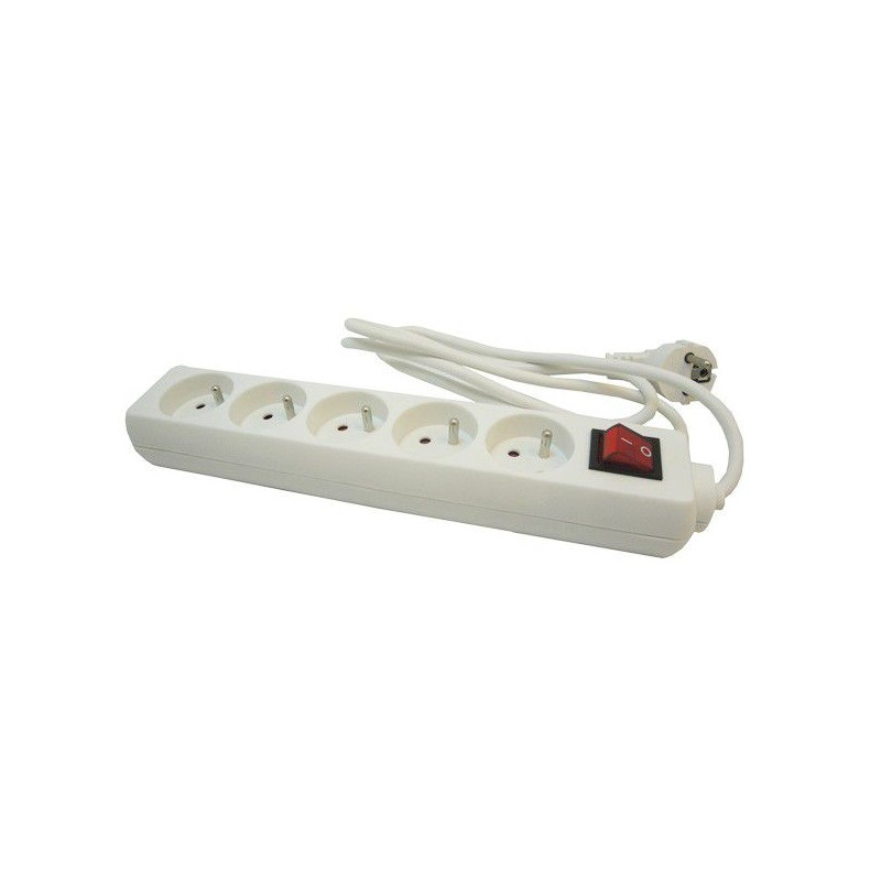 Multiprises 5 socles avec interrupteur 16A Multiprises 5 socles avec interrupteur 16A