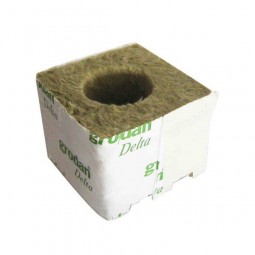 Laine de Roche GRODAN Cube 7.5x7.5x6.5cm Trou 40mm (unité)