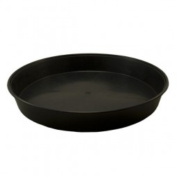 Soucoupe Ronde noire Ø 25cm