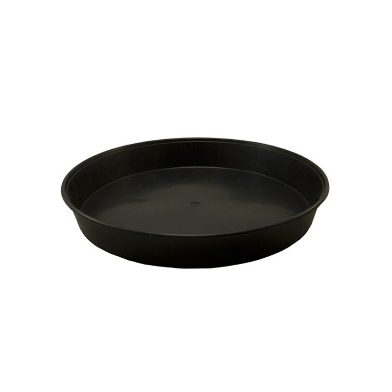 Soucoupe Ronde noire Ø 25cm