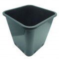 Pot Carré Noir Pro 11 L 22x22x26cm