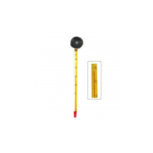 Thermomètre en verre à ventouse - Température de l'eau