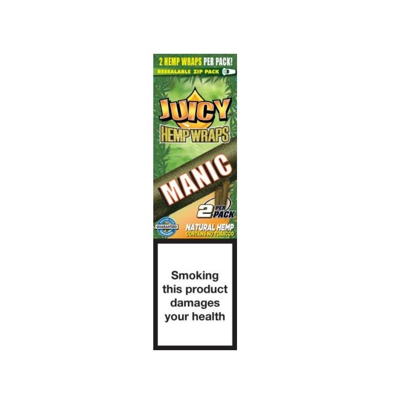 Juicy Jay's Hempwraps Mango Papaya Twist Sachet de 2