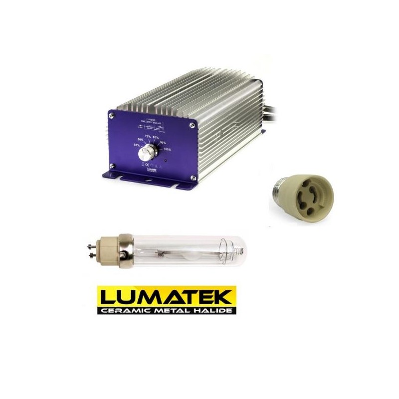 Kit éclairage Lumatek  CMH 315W - Ballast + Ampoule + Adaptateur E40