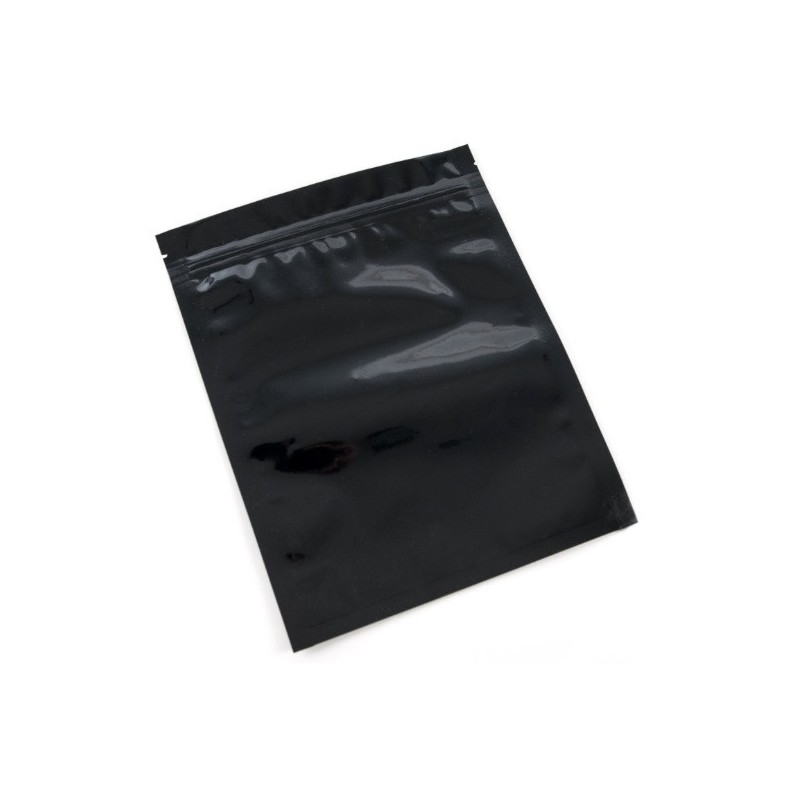 Sachet zip noir 22.5x17.5 1 litron Sachets plastiques zip