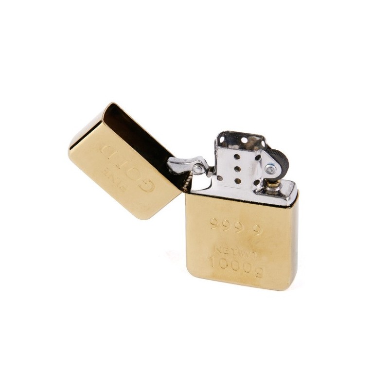 Briquet essence lingot d'or - Briquets Zippo