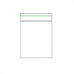 Sachet Zip trait vert 40x40x0.05 X100