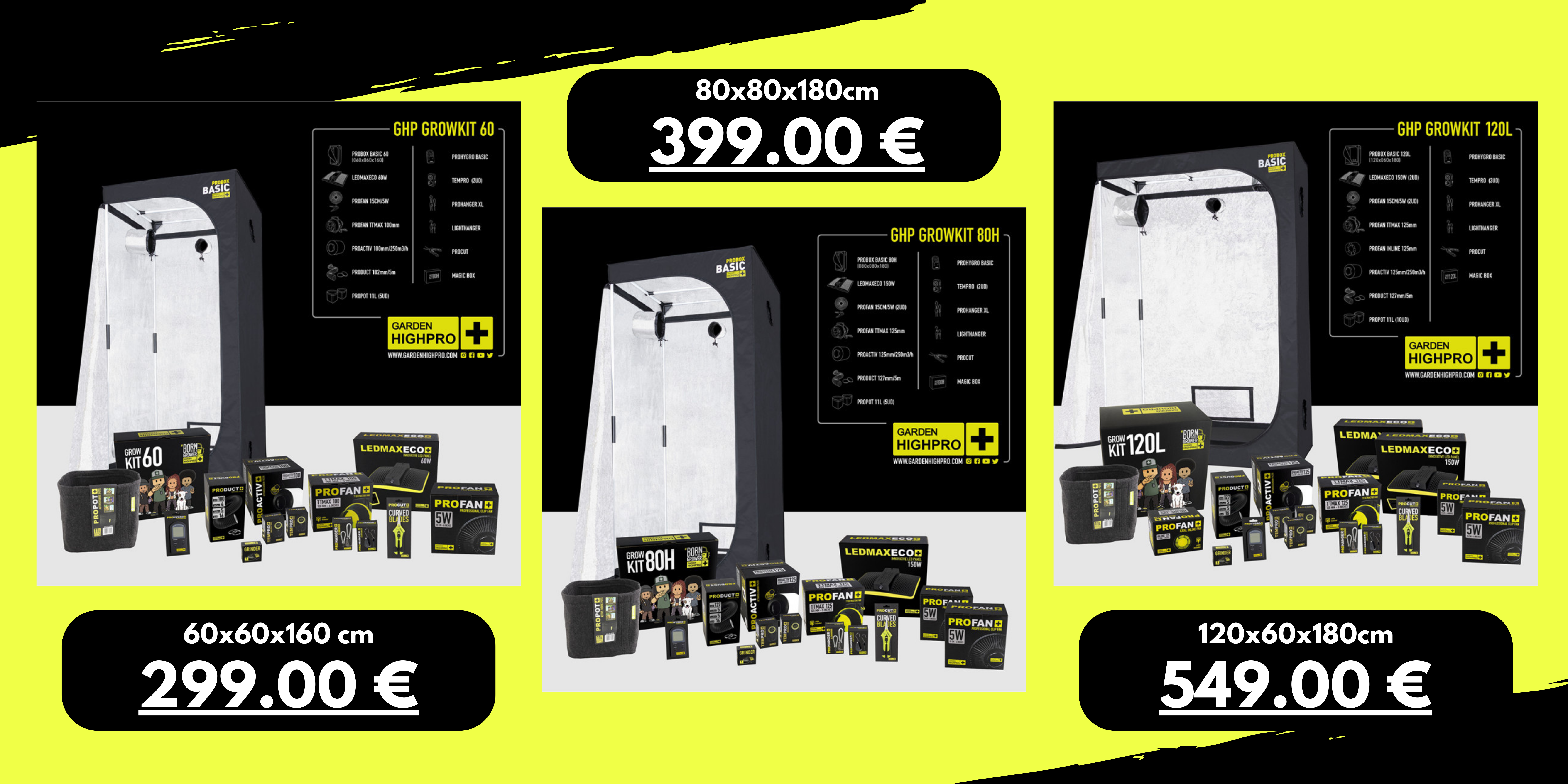Packs de culture complets Garden High Pro