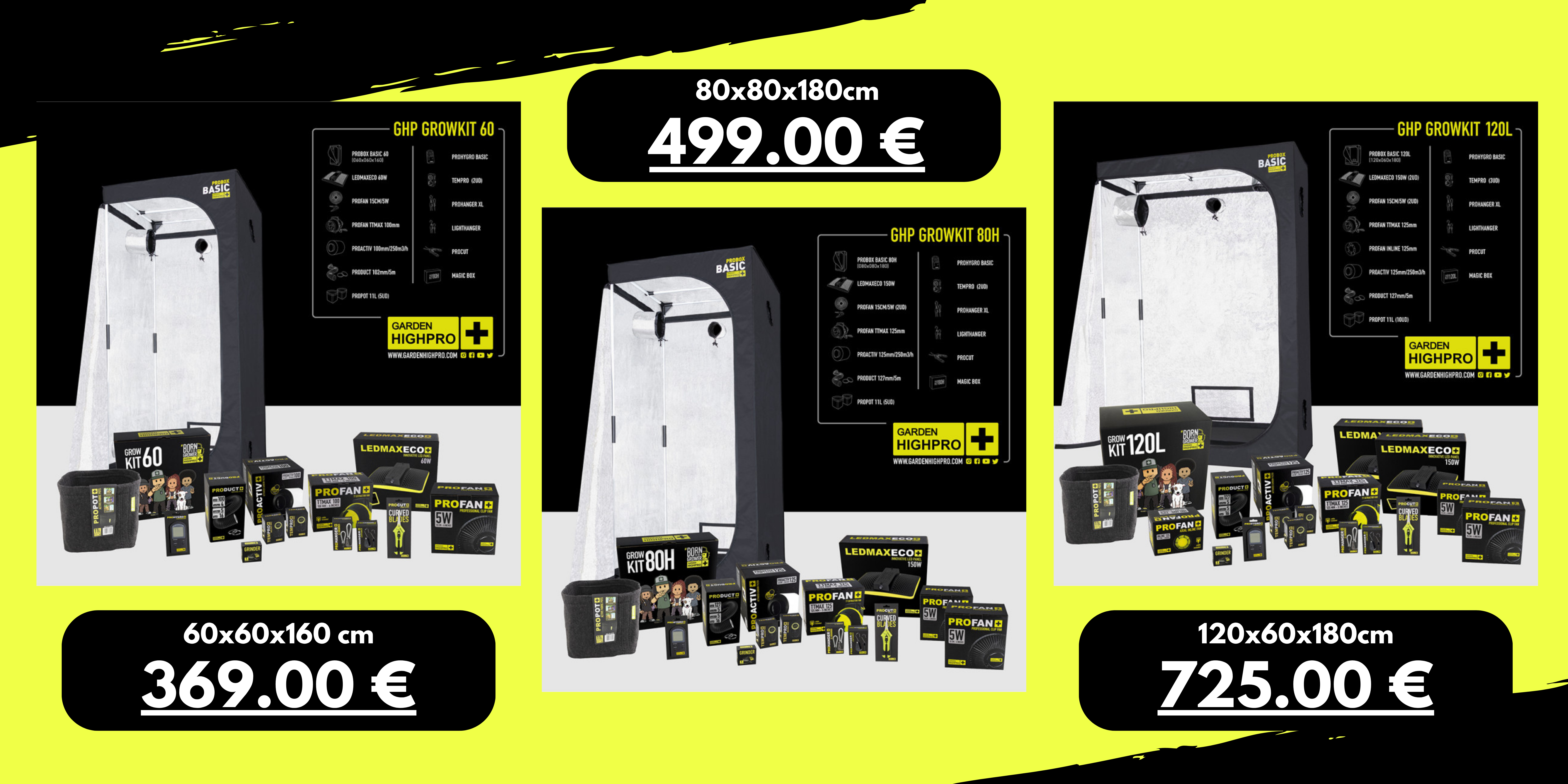 Packs de culture complets Garden High Pro